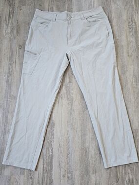 Simms Men's Light Tan Men's Outdoor Cargo Fishing Pants Waist 40 Nylon Hiking